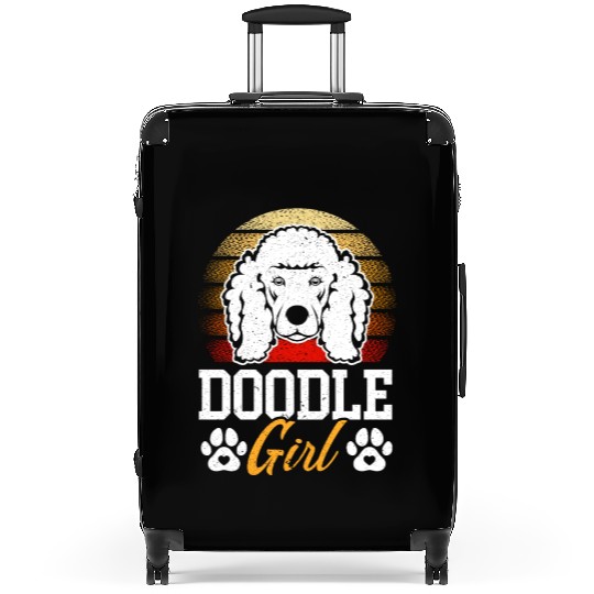 Doodle Girl Goldendoodle Dog Lover Puppy Paw Love Suitcases