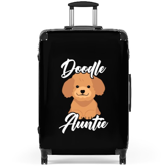 Doodle Auntie Goldendoodle Dog Lover Puppy Paw Suitcases