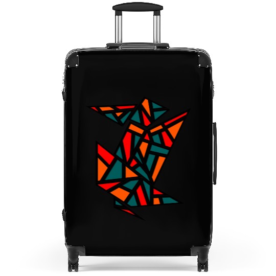 Abstract Stained Glass Suitcases