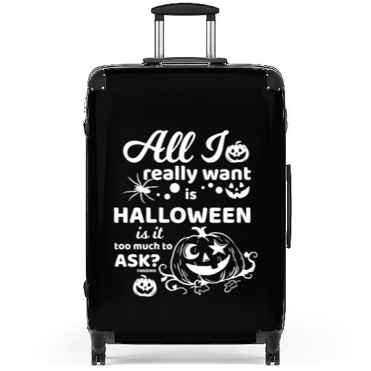 Jack o Lantern Halloween Pumpkin face Suitcases