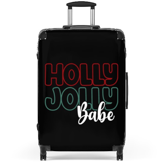 Holly jolly babe Suitcases