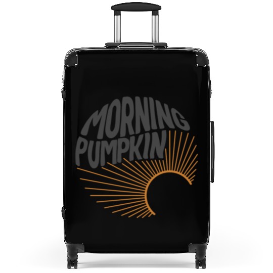 Halloween Theme Morning Pumpkin Coffee Lover Mug Suitcases