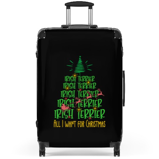 Irish Terrier Christmas Dog breed Christmas Tree Suitcases