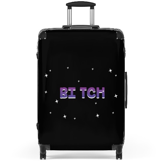 Bi tch Bisexual LGBTQ Bi Pride LGBT Girlfriend Suitcases