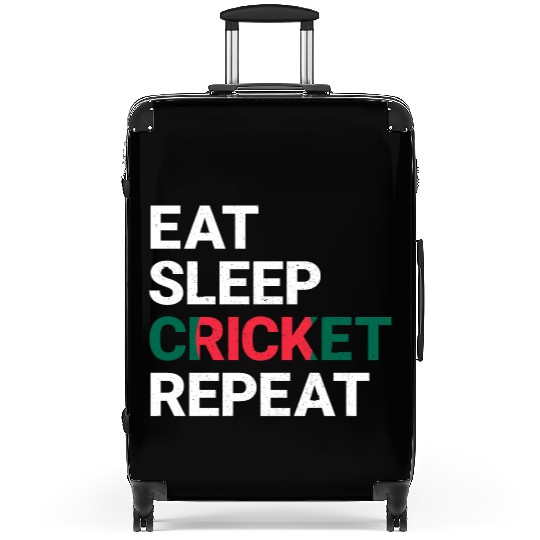 Eat Sleep Cricket Repeat BD Flag Sports Gift Suitcases
