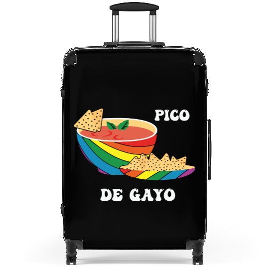 LBGT Flag Gay Pride Human Vintage Rainbow Suitcases