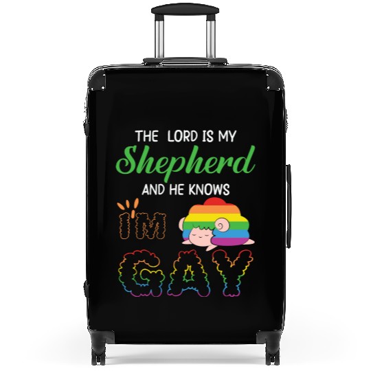 LBGT Flag Gay Pride Human Vintage Rainbow Suitcases