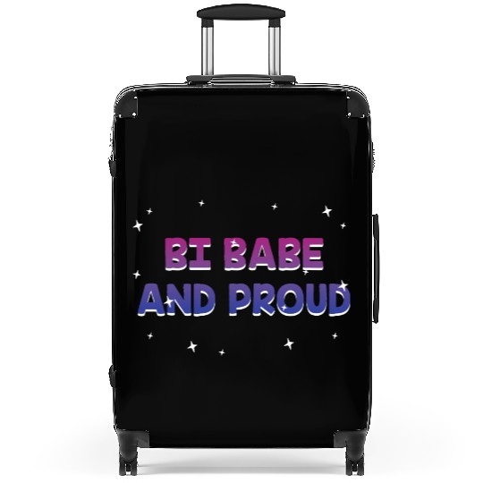 Bi Babe and Proud Bisexual Girlfriend Bi Pride Suitcases