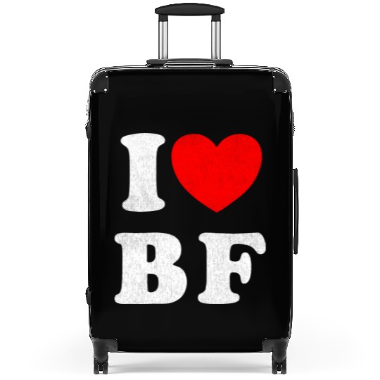 I Love BF I Love my Boyfriend Suitcases