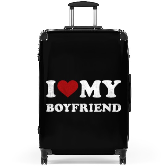 I Love BF I Love my Boyfriend Suitcases