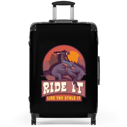 Rodeo Bull Riding Livestock Show Farmer Cattle Suitcases