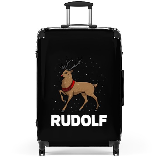Christmas Santa's Reindeer Lazy Costume Rudolph Suitcases