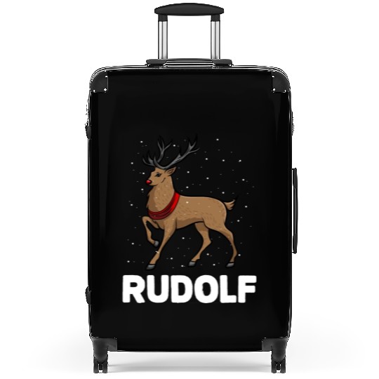 Christmas Santa's Reindeer Lazy Costume Rudolph Suitcases