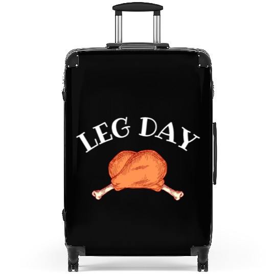 Retro Cute Leg Day Turkey Funny Gym Thanksgiving Suitcases