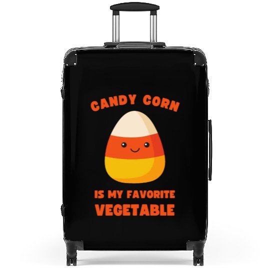 LAZY COSTUME CANDY CORN IS MY FAVORITE VEGETABLE Suitcases