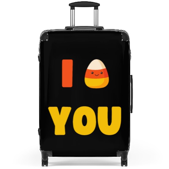 CUTE HALLOWEEN LAZY COSTUME I CANDY CORN YOU Suitcases