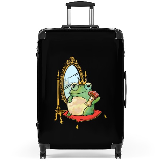 Classy Royalty Prince Toad Frog Amphibian Suitcases