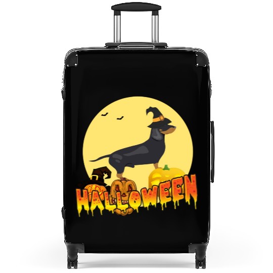 Dachshund Halloween Suitcases