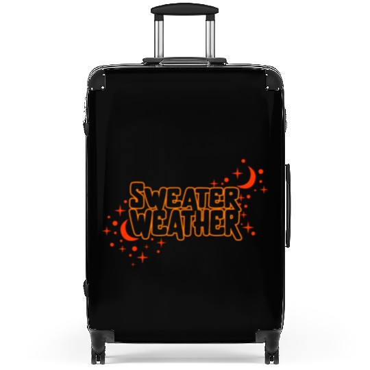 Halloween Theme Sweater Weather Coffee Lover Mug Suitcases