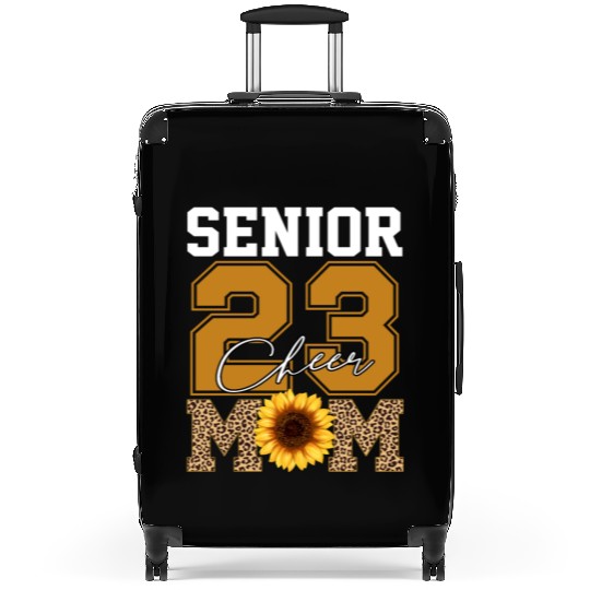 Cheer Mom Senior Class Of 2023 Sunflower Proud Mom Suitcases