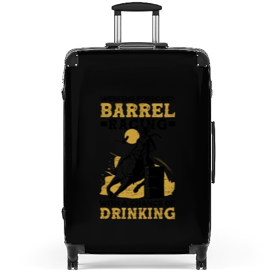 Barrel Racing Drink Beer Rodeo Equestrian Horse Suitcases
