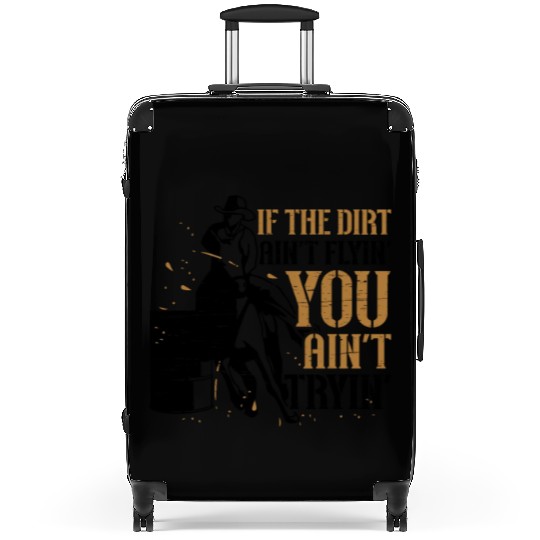 Barrel Racing Dirt Rodeo Equestrian Horse Barrel Suitcases