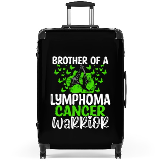 Lymphoma Cancer Awareness Brother Twins Sibling Suitcases