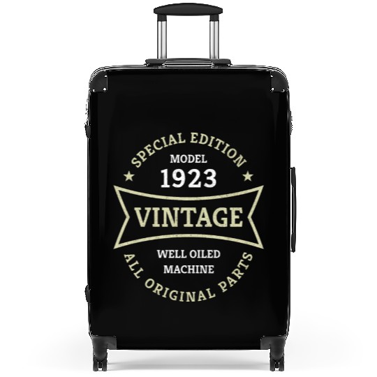 Born 1923 Vintage 100 Year Old 100th Birthday Gift Suitcases