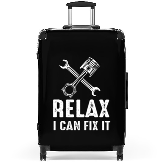 Relax I Can Fix It Mechanic Handyman design Suitcases