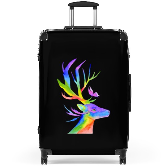 Deer and Butterfly Suitcases