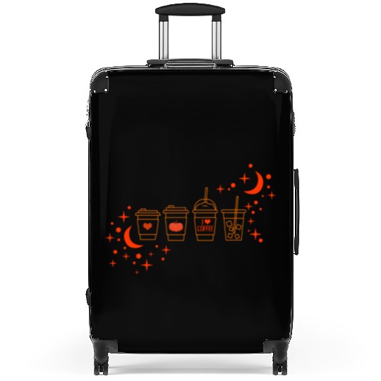 Halloween Suitcases, Cute Halloween Coffee Latte