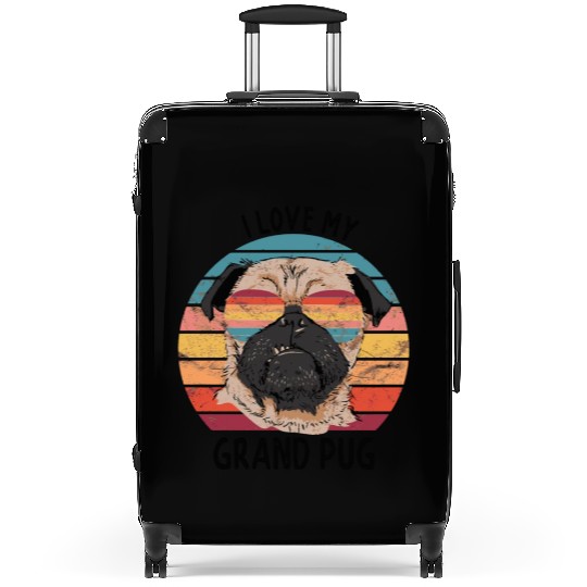 Pug Grandparents I Love My Grand Pug Suitcases