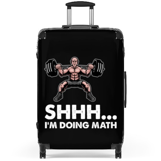 Shhh Im Doing Math Gym Fitness Math Lovers Distres Suitcases