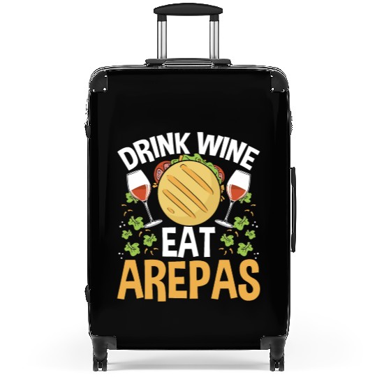 Arepas Lover Wine Drinking Hispanic Heritage Month Suitcases