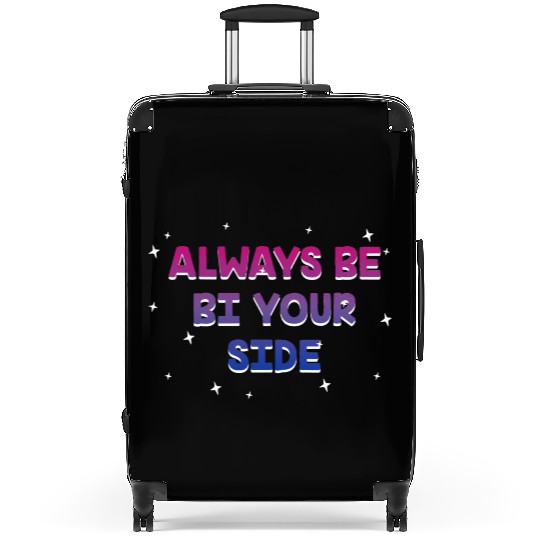 Always Be Bi Your Side Bisexual Couples Bi Pride Suitcases