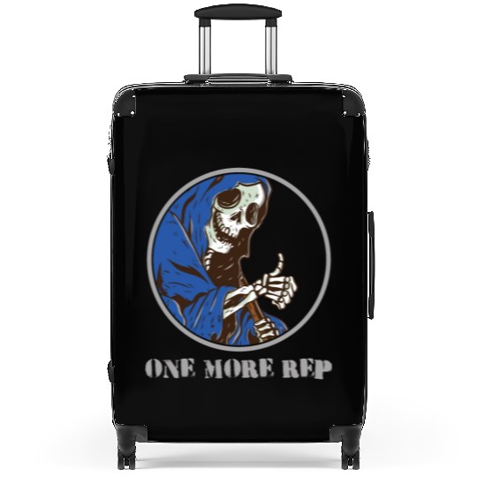 Grim Reaper Weightlifting Gym Workout Humor Suitcases
