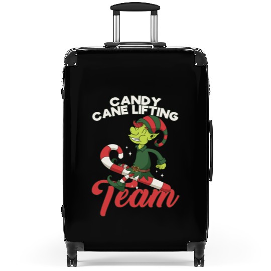 Candy Cane Candy Cane Lifting Team Elf Suitcases