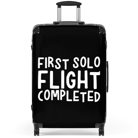 First Solo Flight Completed 2 Suitcases