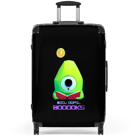 Cute Ghost Book Reading Teacher Funny Halloween Suitcases