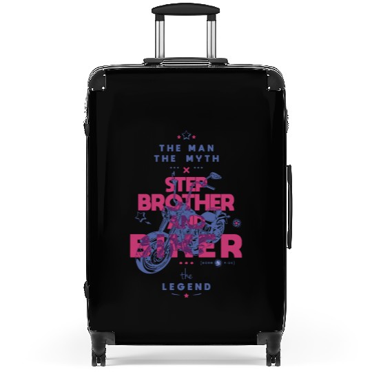 Step brother and biker the man the myth the legend Suitcases