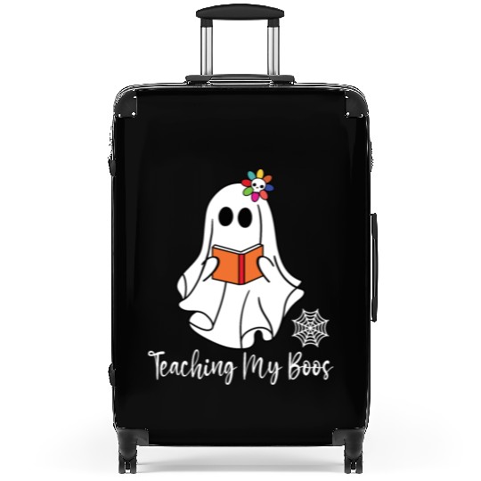 Teaching My Boos Funny Back to School Halloween Suitcases