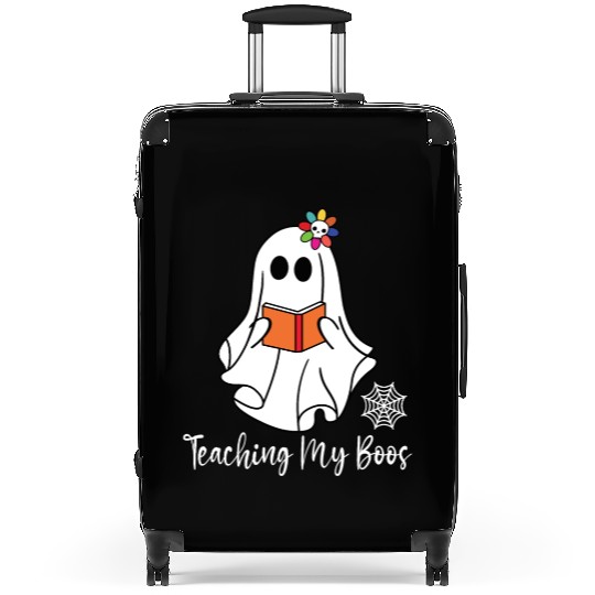 Teaching My Boos Funny Back to School Halloween Suitcases