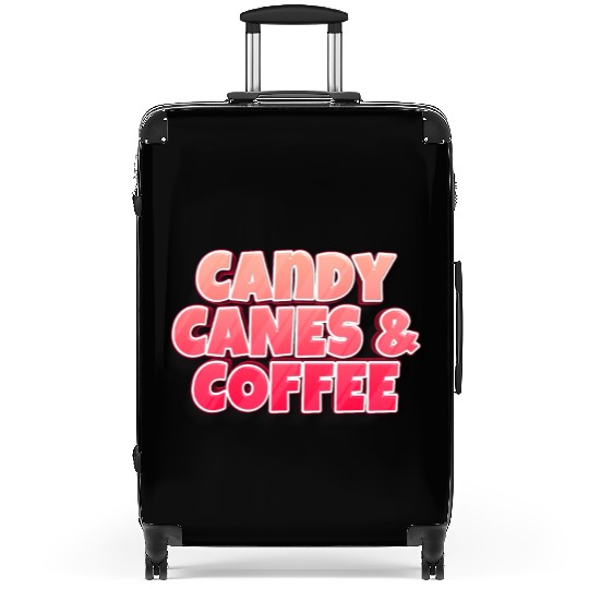 Candy Cane Candy Canes And Coffee Suitcases