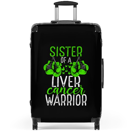 Sister Liver Cancer Awareness Sibling Twin Suitcases