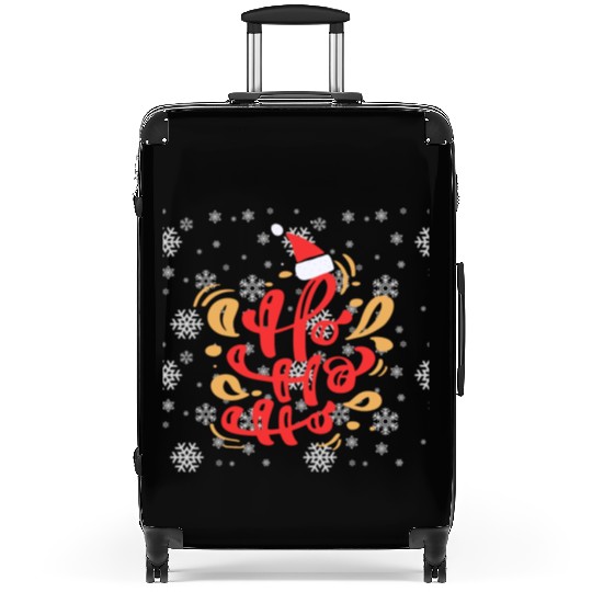 Santa claus says ho ho ho Suitcases