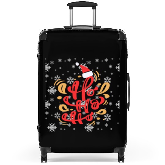 Santa claus says ho ho ho Suitcases