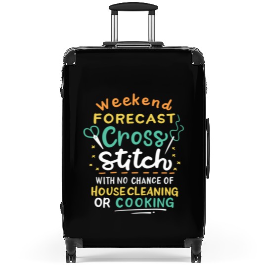 Weekend Forecast Cross Stitch Suitcases
