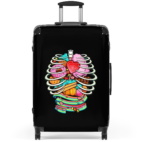 Unicorn Anatomy Sweet Inside Suitcases