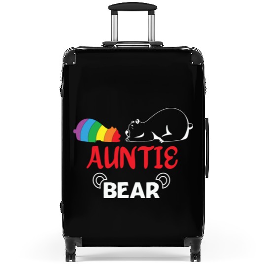 LBGT Flag Gay Pride Human Auntie Bear Suitcases