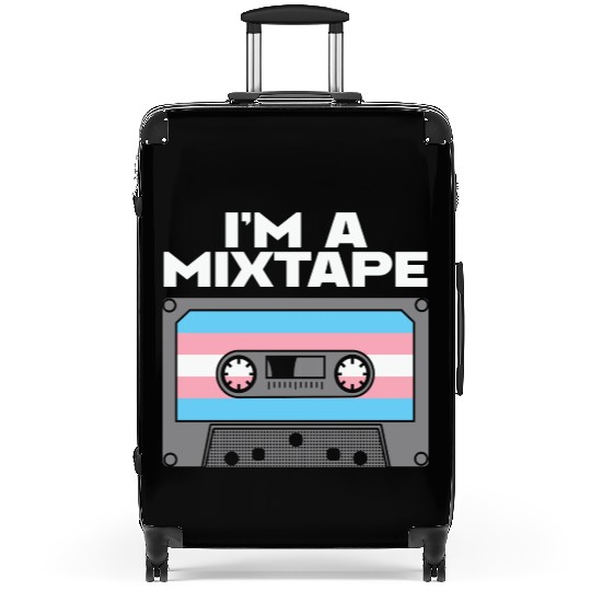 LBGT Flag Gay Pride Human I'm a Mixtape Suitcases